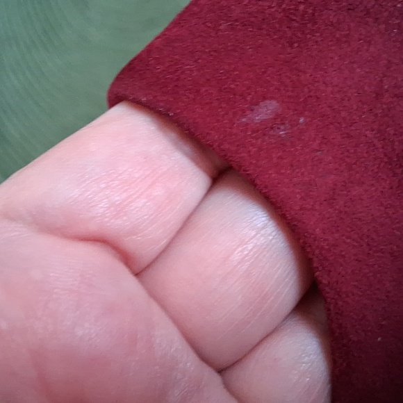 L' Amour Des Pieds Burgundy Suede Mules Size 7.5 - Picture 8 of 12